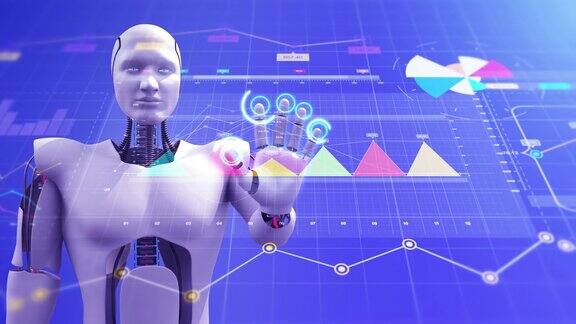 计算和分析大数据的人形机器人