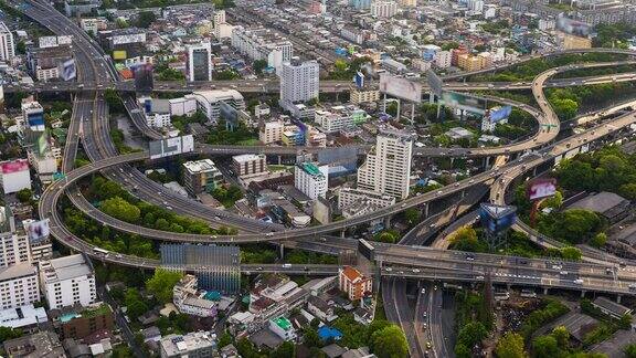 泰国曼谷高速公路上的交通时间间隔