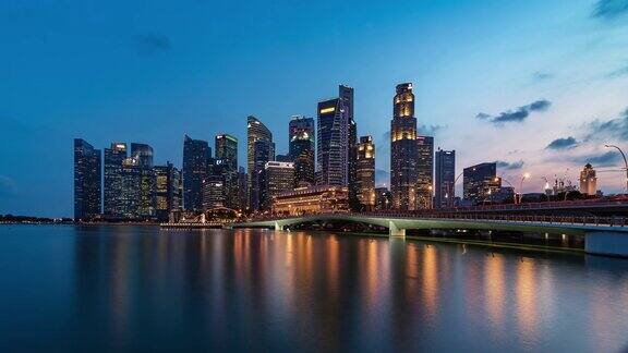从白天到夜晚的新加坡