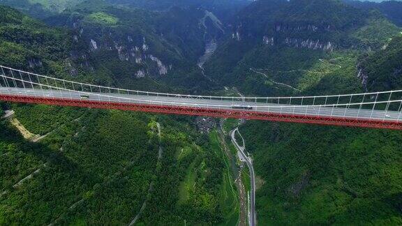 矮寨桥鸟瞰图吉首中国湖南