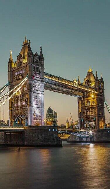 伦敦城市景观日落