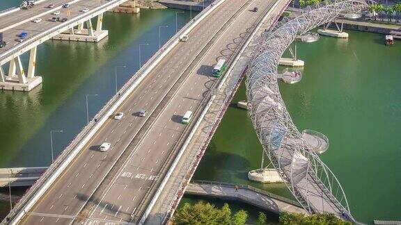新加坡海湾地区的桥梁