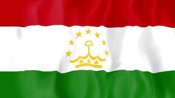 塔吉克斯坦动画国旗
