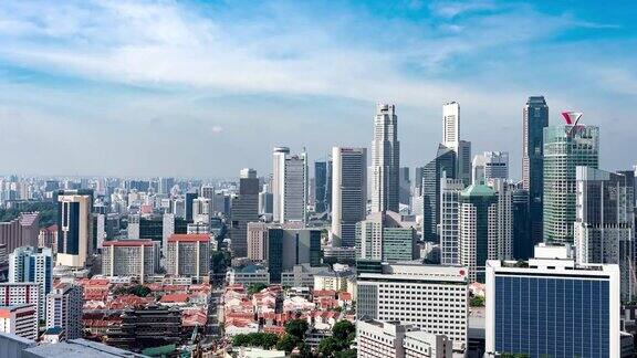 现代办公背景城市景观建筑摩天楼在新加坡