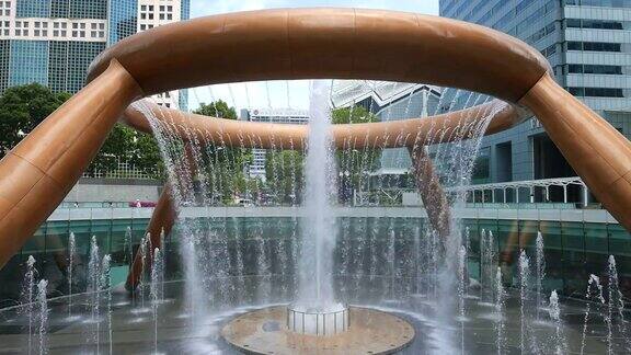 4K新加坡财富喷泉