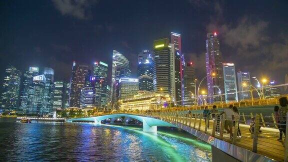 新加坡的城市夜景