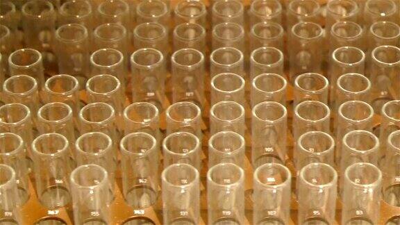 实验室里有几百根装有药物的管子