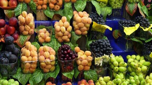 水果和蔬菜视频CengelkoyUskudar伊斯坦布尔土耳其