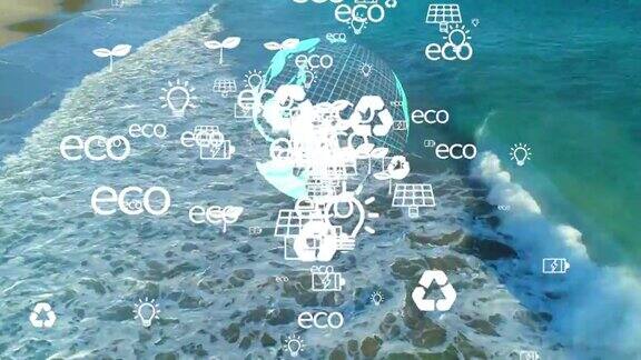 生态理念与环境能源可持续发展可持续资源海岸线波