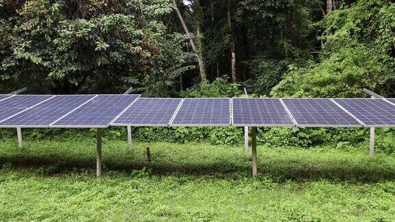 用太阳能电池生产可再生电力的太阳能农场节能和替代能源