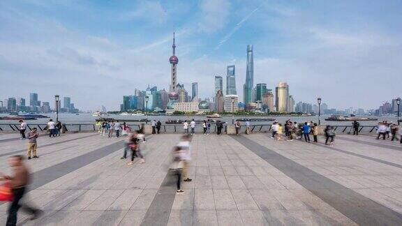 上海城市景观4k时光流逝2016