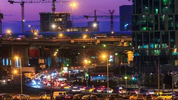 城市交通夜景
