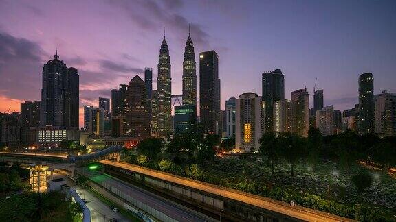 吉隆坡的4K蓝色时光