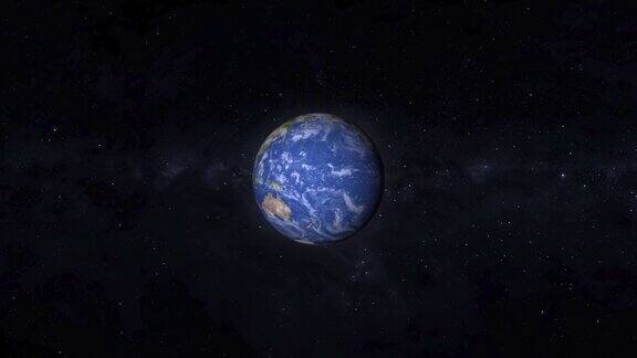 太空中真实的地球