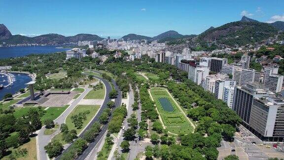 全景的市中心里约热内卢巴西里约热内卢在阳光明媚的日子