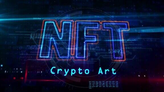 NFT加密艺术符号抽象可循环隧道动画