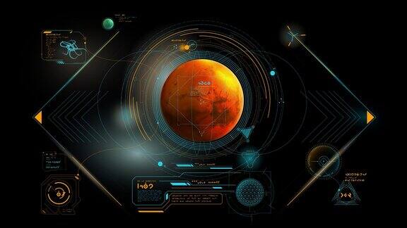 火星上的信息图数据元素