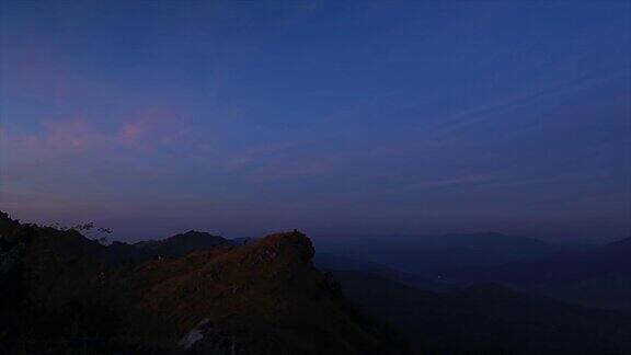 泰国的日落山