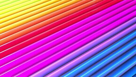 彩虹的多色条纹是循环移动的63