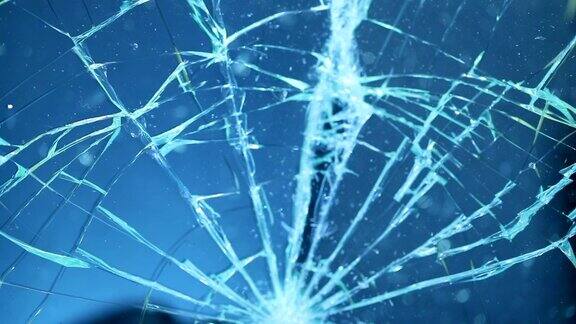 破碎的玻璃屏幕打碎手机屏幕