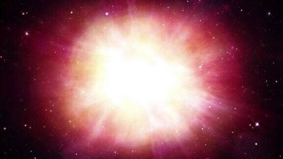 恒星超级巨星星云红空间空间电力光环动画