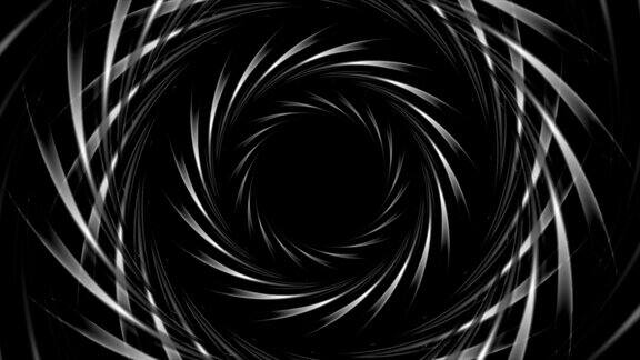 黑色科幻科技漩涡形状的视频动画