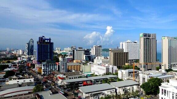 泰国芭堤雅美丽的城市景观