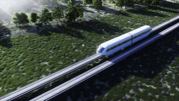 未来科幻单轨火车
