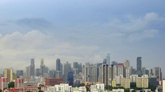 4KTIMELAPSE(4096X2160):新加坡的城市景观(APPLEPRORES422(HQ))