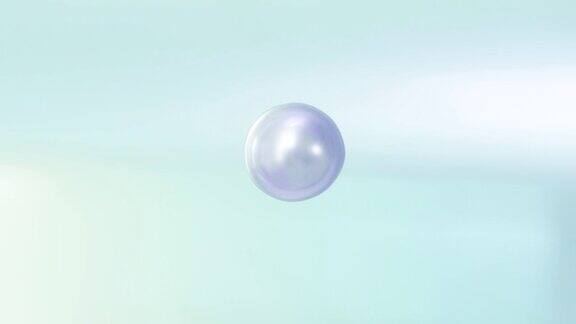 3D动画泡泡精华液结合形成滋养霜