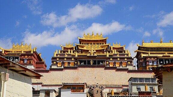 中国云南香格里拉镇的松赞林寺