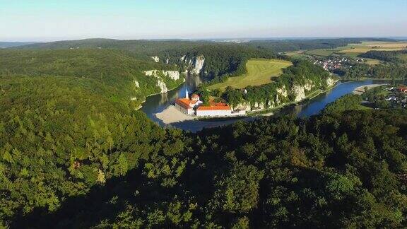 巴伐利亚多瑙河上的威尔腾堡修道院