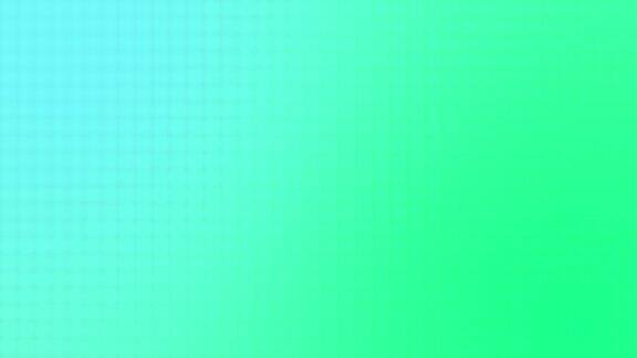 春季绿色和生物发光像素渐变运动背景环绿色蓝色移动像素彩色模糊动画柔和的彩色单元格方块过渡