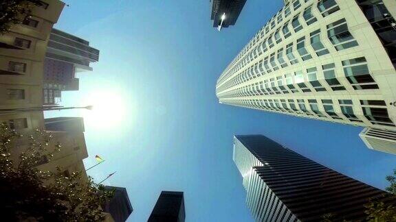 洛杉矶市中心的摩天大楼