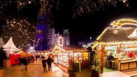西柏林的圣诞市场