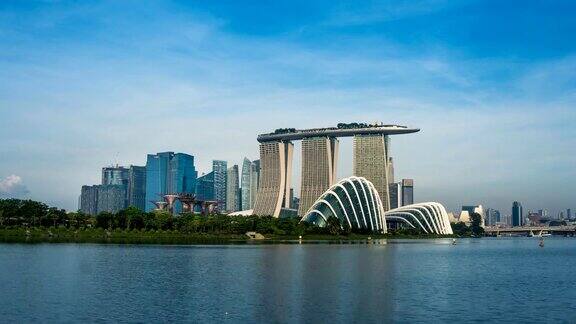 新加坡中央商务区(CBD)城市从滨海湾花园海湾东