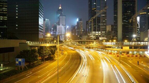 香港城市的延时交通