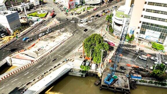 曼谷交通堵塞时光流逝