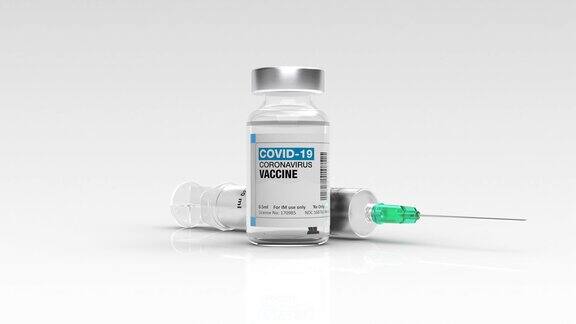 COVID-19疫苗和注射器