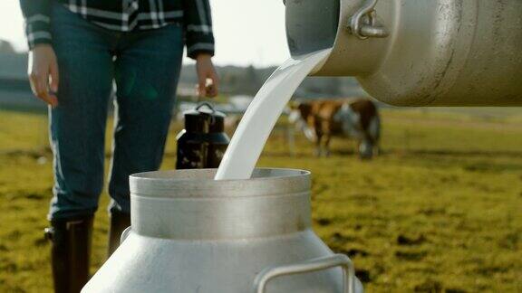 SUPERSLOMO从当地农民那里买牛奶