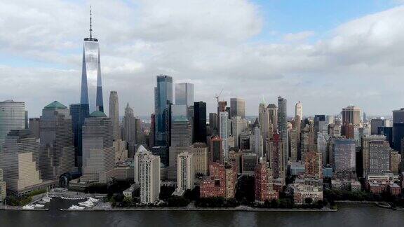 曼哈顿令人惊叹的鸟瞰图