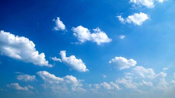 天空中的云自然天气背景时间推移
