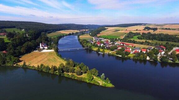 巴伐利亚州多瑙河和纳布河的交汇处