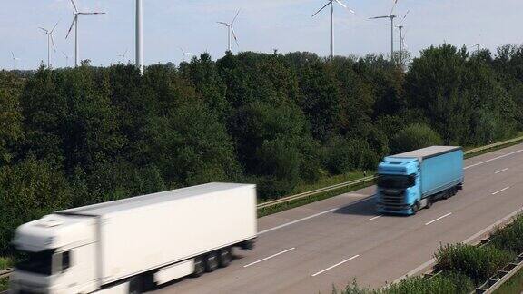 德国公路上的卡车