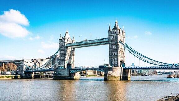 英国伦敦市中心横跨泰晤士河的塔桥