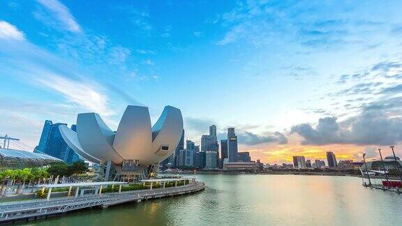日落在滨海湾金沙新加坡