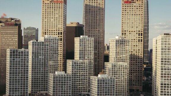 位于北京中央商务区的现代摩天大楼
