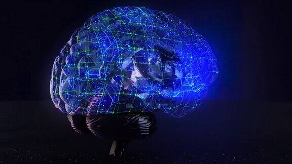 人工神经大脑正在形成代表概念上的人工智能