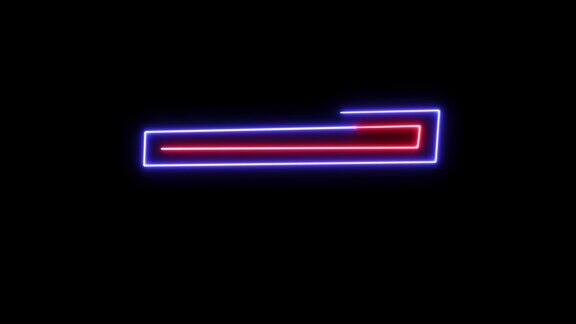抽象创意氖激光led线复古霓虹显示背景彩色闪亮的紫外线边框