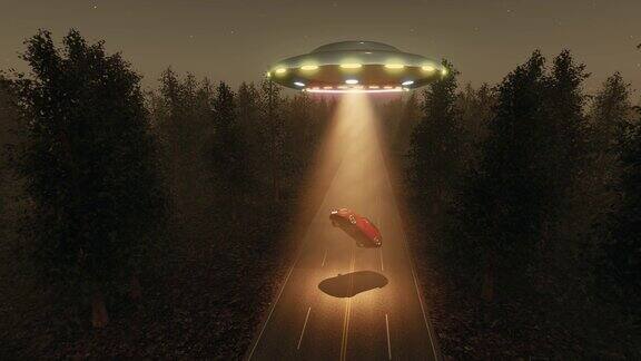 汽车飞碟外星人UFO技术科学4k